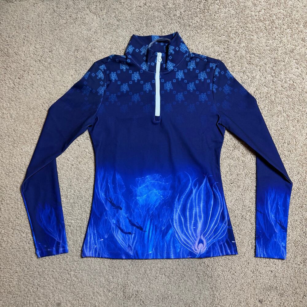 NWT DUVETICA AVATAR 2 BLUE POLYESTER BLEND SWEATSHIRT PURPLE WOMENS SZ SMALL